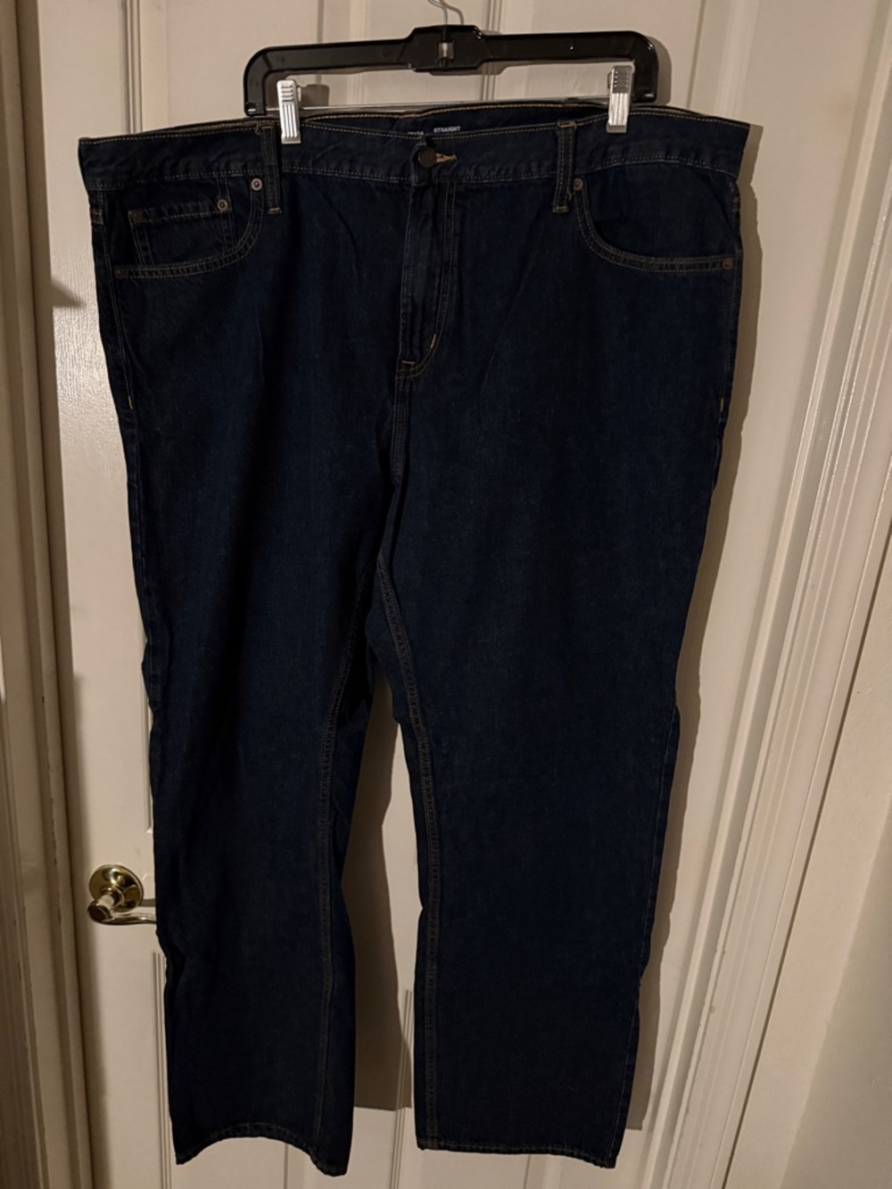 46x34 Old Navy Men's Dark Indigo Straight Fit Jeans